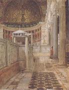 Alma-Tadema, Sir Lawrence Interior of the Church of San Clemente (mk23) oil painting on canvas